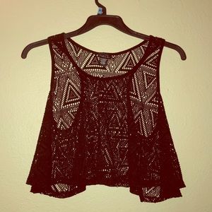 Large tribal crop top